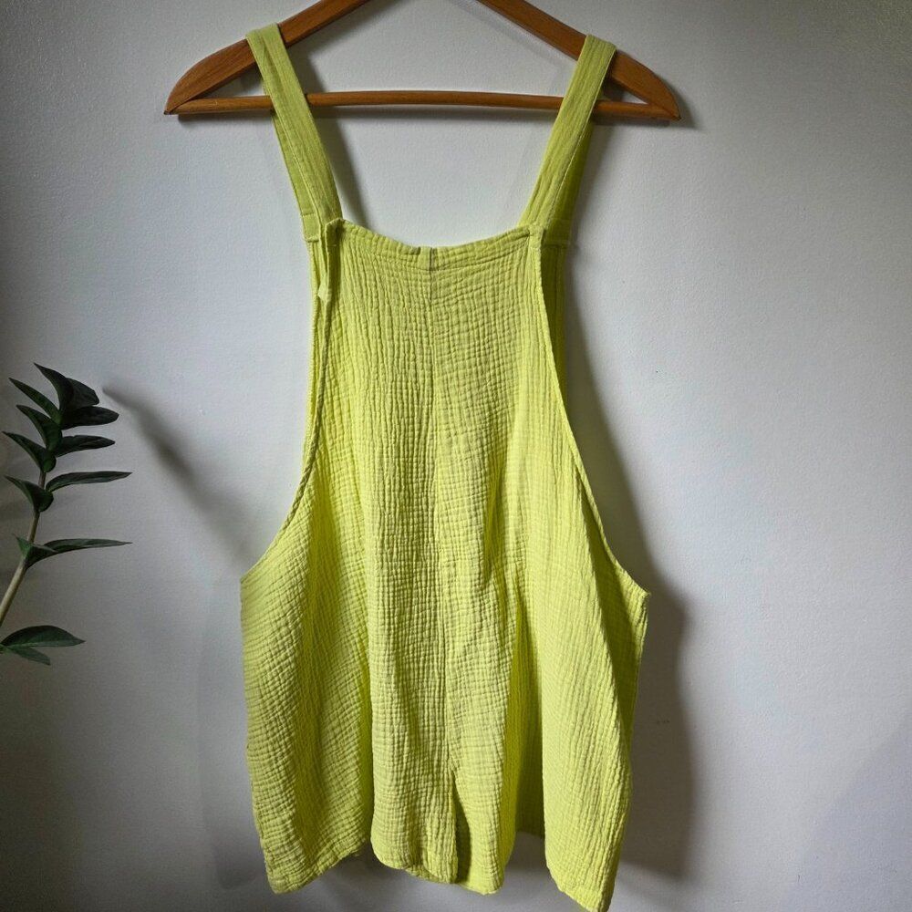 EUC CUPSHE YELLOW SWIM COVERβUP ROMPER SIZE M
